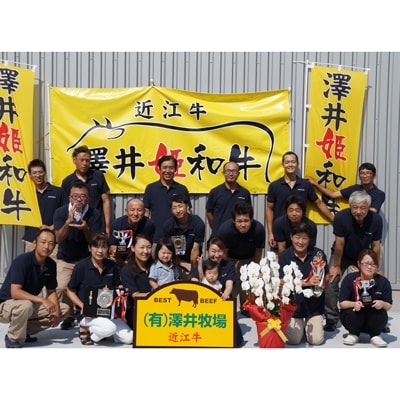 近江牛　澤井牧場　焼肉盛り合わせ(赤身)　600g　K048