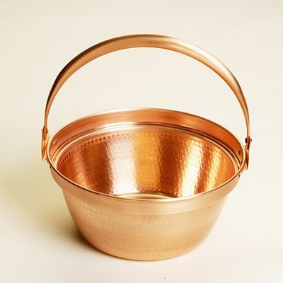 銅製　山菜鍋27cm(槌目入り)