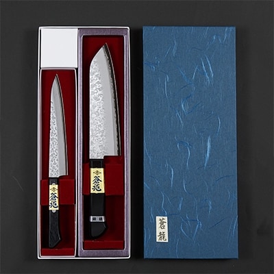 感動の切れ味!クロマックス三徳包丁170mmとペティ150mmのセット