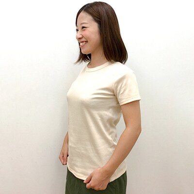 オーガニックコットンTシャツ・レディース・日本アトピー協会推薦品(Mサイズ)