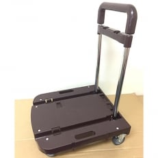 コンパクトキャリー(ハンドル伸縮折り畳み台車)　ダークブラウン | ふるさと納税のお礼品
