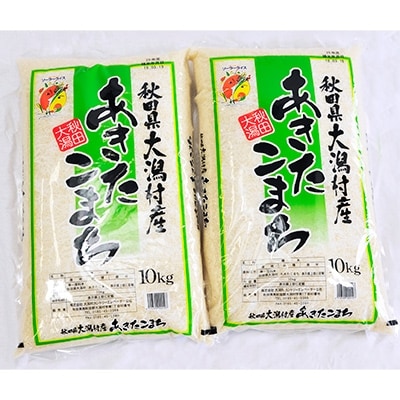 大潟村産あきたこまち20kg(10kg×2)