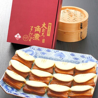 【岩崎本舗】の大とろ角煮まんじゅう 12個入(赤箱)