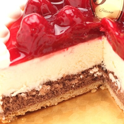洋菓子店カサミンゴーのシュス木苺レアチーズケーキ20cm