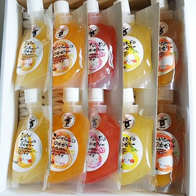 飲むゼリー(果汁50%入り)10本セット