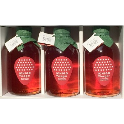 【2019年6月発送】 【由布市産いちご】いちごビネガー(250ml)×3本セット