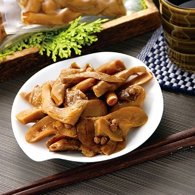 滋賀県竜王町産ヘルシーきのこ「足太あわび茸」の山椒煮と昆布煮の【佃煮6袋セット】箱入り