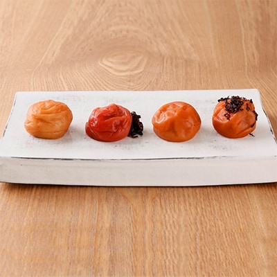 紀州南高梅 梅干し4種類セット計800g(200g×4箱)和歌山産(化粧箱入)紀伊国屋文左衛門本舗