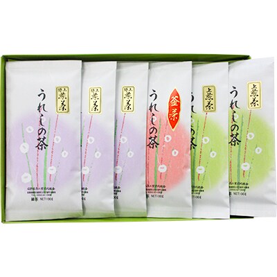 うれしの玉緑茶(特上煎茶) うれしの玉緑茶上煎茶 うれしの釜炒り茶 6本セット
