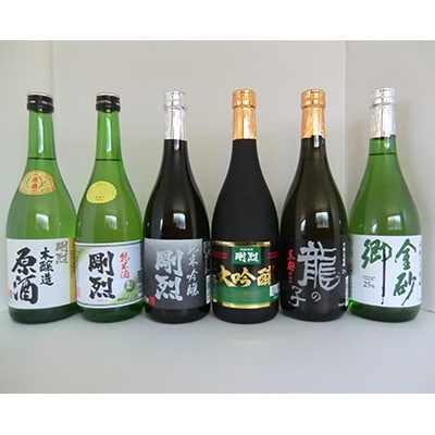 剛烈蔵定番清酒・焼酎合計6本セット　各720ml