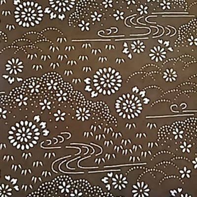 伊勢型紙ミニ色紙額　『小花ちらし小紋』
