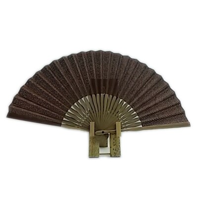 伊勢型紙　小紋型扇子 (市松)