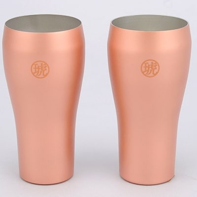琥珀色　純銅タンブラー　2PC