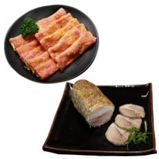 那須三元豚　ローストポークに西京味噌漬けをセットで