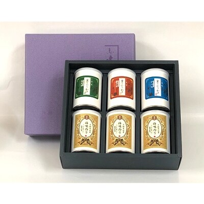 京のお海苔&ふりかけシリーズ 6p 【炒ごま、かつお、わさび&梅のり】(梅は京都青谷城州白梅使用)