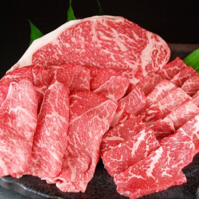 天草黒牛サーロインステーキ200g焼肉用500gすき焼き用500gセット