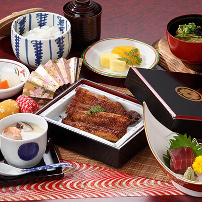 【浜名湖かんざんじ温泉】ホテル九重うなぎ華御膳ランチペア食事券 かんざんじロープウェイ乗車券2枚付
