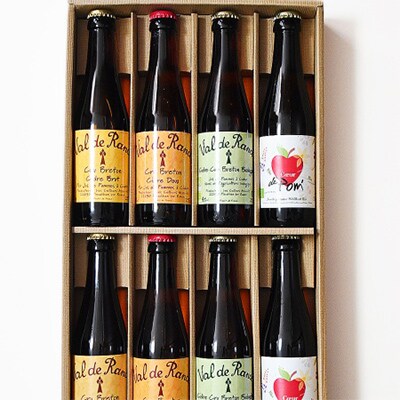 【味工房×ル ブルターニュ】りんごのシードル ヴァル ド ランス3種×2、ノンアルコールシードル2本