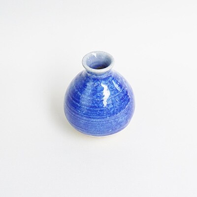 陶芸家高田リリー律子作 煌めき釉薬一輪挿し