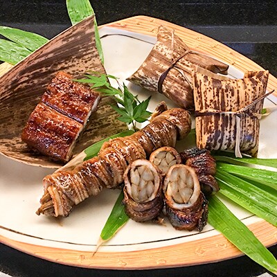 穴子の八幡巻とうなぎの飯蒸し(うなぎのおこわ) C129