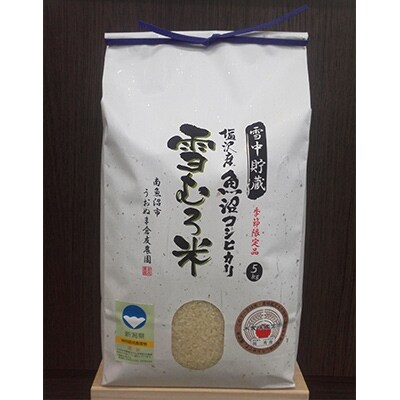 【令和6年産】【塩沢産】魚沼コシヒカリ　雪むろ米　5kg