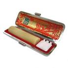 【京印章・手仕上げ】〈最良芯持〉牛角(白)12ミリ丸　銀行印