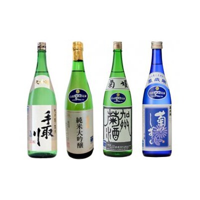 【白山の地酒】白山菊酒E 手取川、天狗舞、菊姫、萬歳楽セット