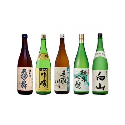 【白山の地酒】五蔵【高砂・菊姫・萬歳楽・天狗舞・手取川】呑み比べセットA