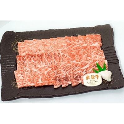 店主こだわり雌牛 飛騨牛　A5等級　ロース　焼肉用　約500g【ミートショップみかど】