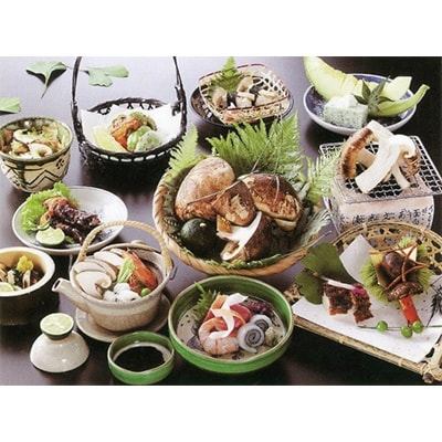 ＜丹波四季菜料理 宮本屋＞丹波松茸料理 お食事券(お一人様・ワンドリンク付)
