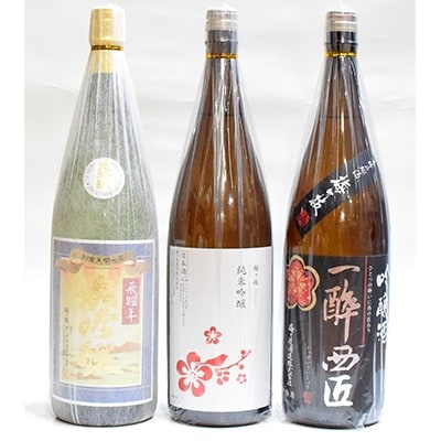大吟醸・純米吟醸・吟醸酒の贅沢一升3本セット