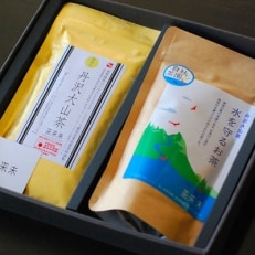 松田町産「丹沢大山茶(金)80g 水を守るお茶100g」詰合わせ