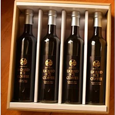 瓶詰アイスコーヒーリキッド500ml×4本ギフトセット(ビター2本/スイート2本)無糖