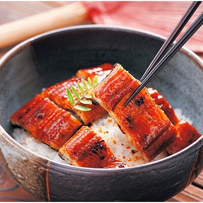 国産 活うなぎの蒲焼き(カット)3切(120g)×3パック