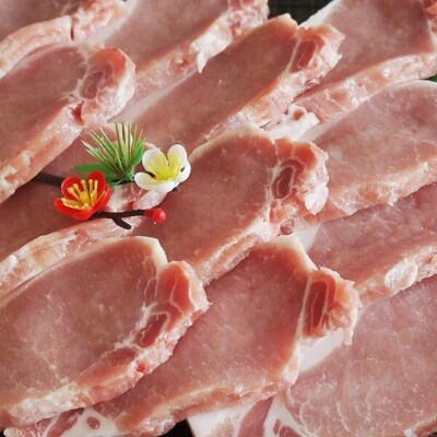今治産仙高ポーク 豚ローステキカツ用 約1kg【C29】