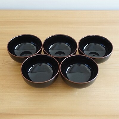 【天目】時代を越えて愛用されるどんぶり5客セット【白山陶器】 AD04