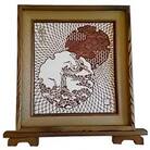 伊勢型紙・引き彫り・雪輪小紋