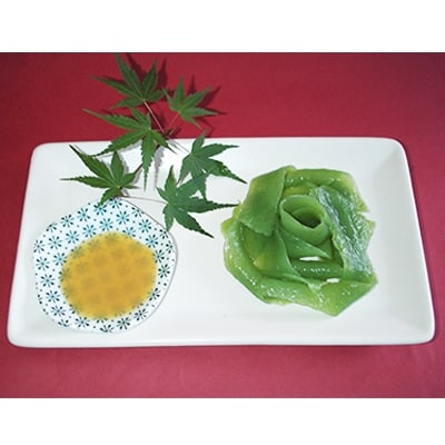 美味!中華ドレッシングで食べるこんにゃくと帯状刺身こんにゃくセット