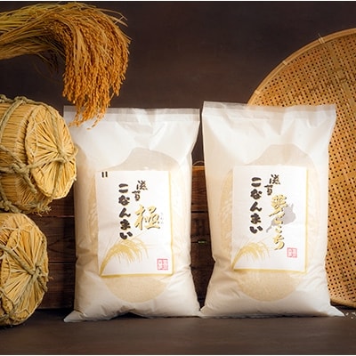 【平成30年産】滋賀こなんまい　「極5kg」「夢ごこち5kg」2種プレミアム米セット