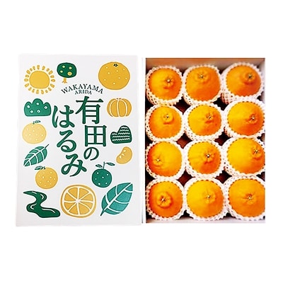 【まごころ手選別】和歌山県産　有田のはるみ　化粧箱入り　Mサイズ　12個入り