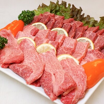 宮崎牛焼肉・スライス4点セット(もも焼肉・ロース焼肉・肩ローススライス×2)1kg