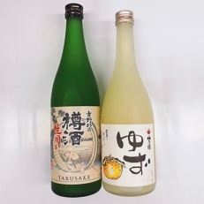 長龍樽酒生囲い720・梅の宿ゆず720ml