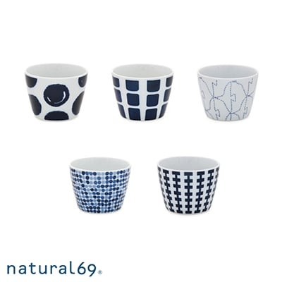 【波佐見焼】natural69 swatch カップ5個セット QA13