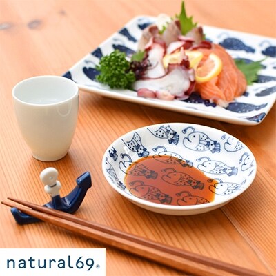 natural69　coja　豆皿5枚　くじら/チョウチンアンコウ/スターフィッシュ QA09