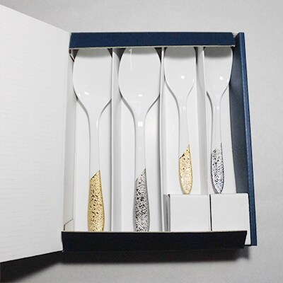 有田焼SPOOOOON　4本セット(gold/silver)
