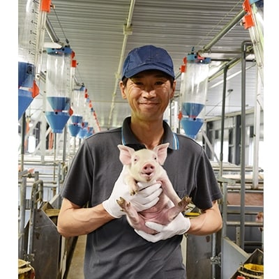 平野協同畜産の焼き肉セット(麦豚ロース肉1.1kg)