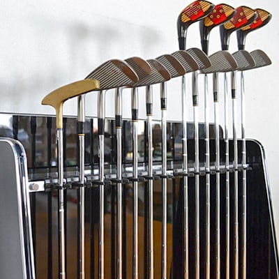 ディスプレイゴルフクラブスタンド [パーマー] シャインブラック 14本