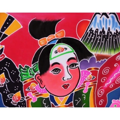 高知特産 手染め祝旗 110×130cm桃太郎「フラフ」 | 高知県香美市