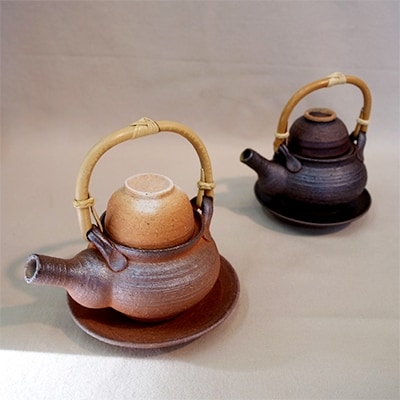信楽焼　土瓶蒸し器セット二種組