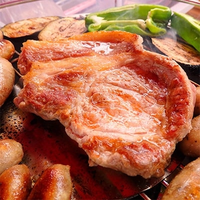 【産直!がっつり1kg!】ブランドポークの豪快厚切り柔らかステーキ2種セット
